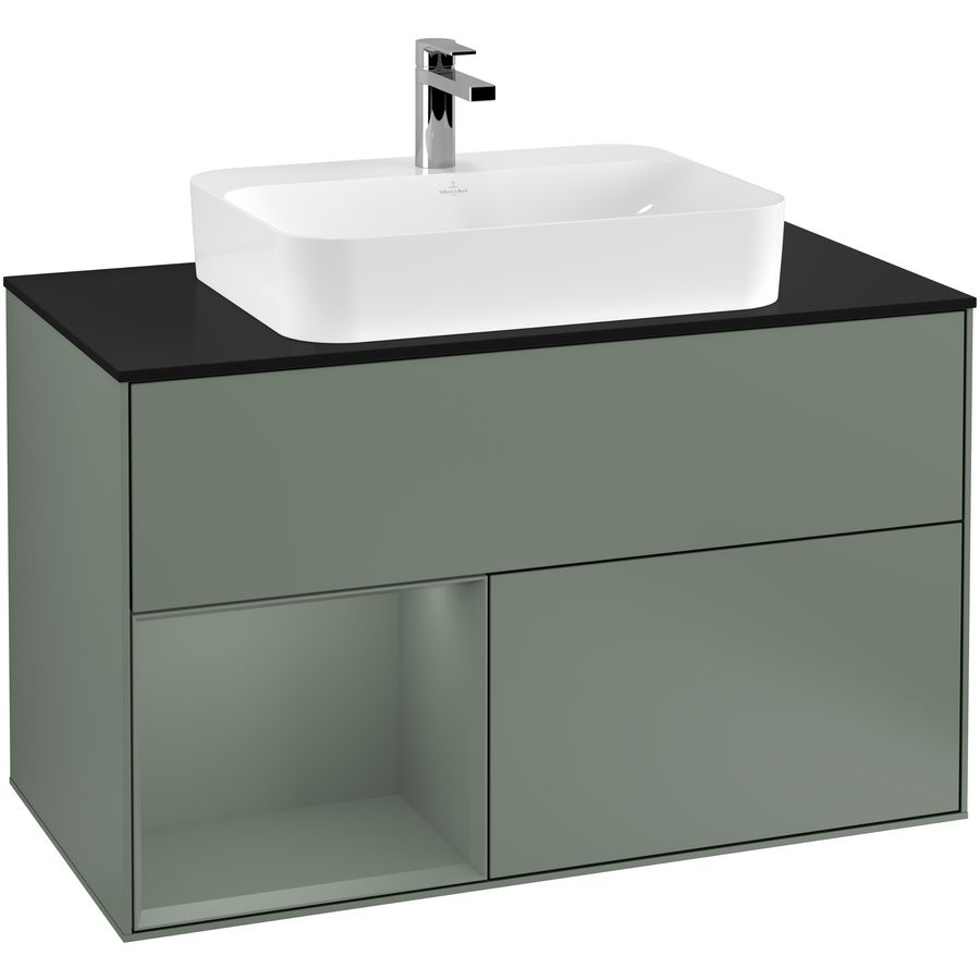 Wastafelonderkast Finion 1000x603x501mm Olive Matt Lacquer G362GMGM