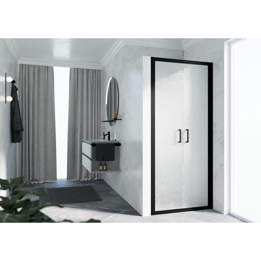 Deur Zeph 2.0 2B 66 2-Delige Klapde.66-72 Niva Zwart