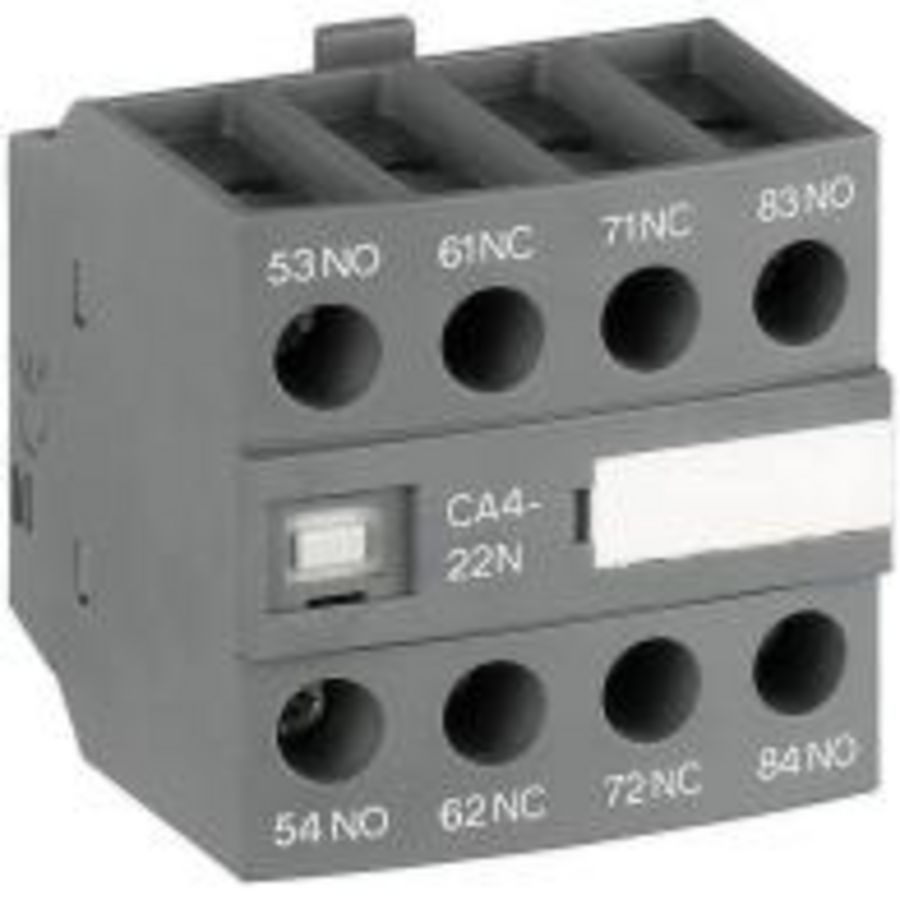 Hulpcontactblok frontmontage 4blok 1NO+3NC NF22 NF40