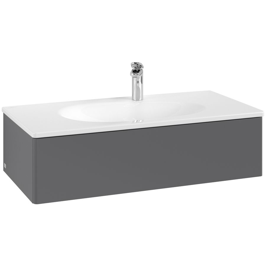 Wastafelonderkast Antao 988x256x493mm Antr. Matt Lacquer K02000GK