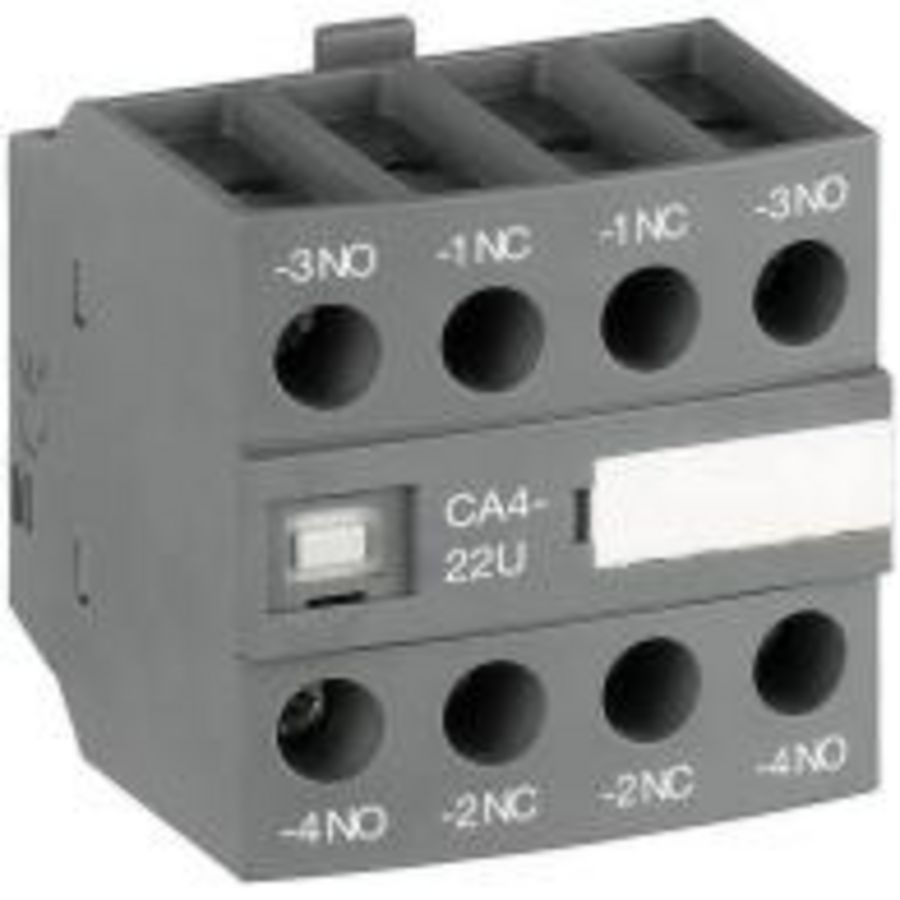 Hulpcontactblok frontmontage 4blok 2NO+2NC AF09 AF16