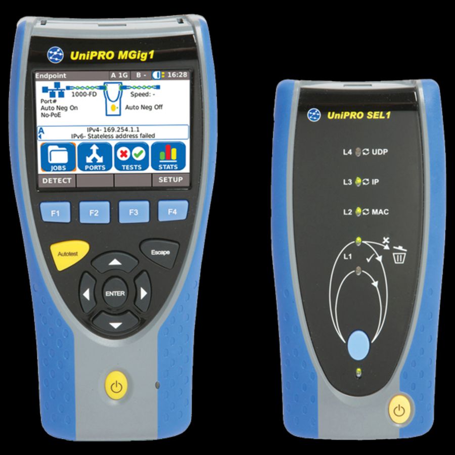 Meet-/testapparatuur Ethernet transmissie Mgig1 Duo Unipro