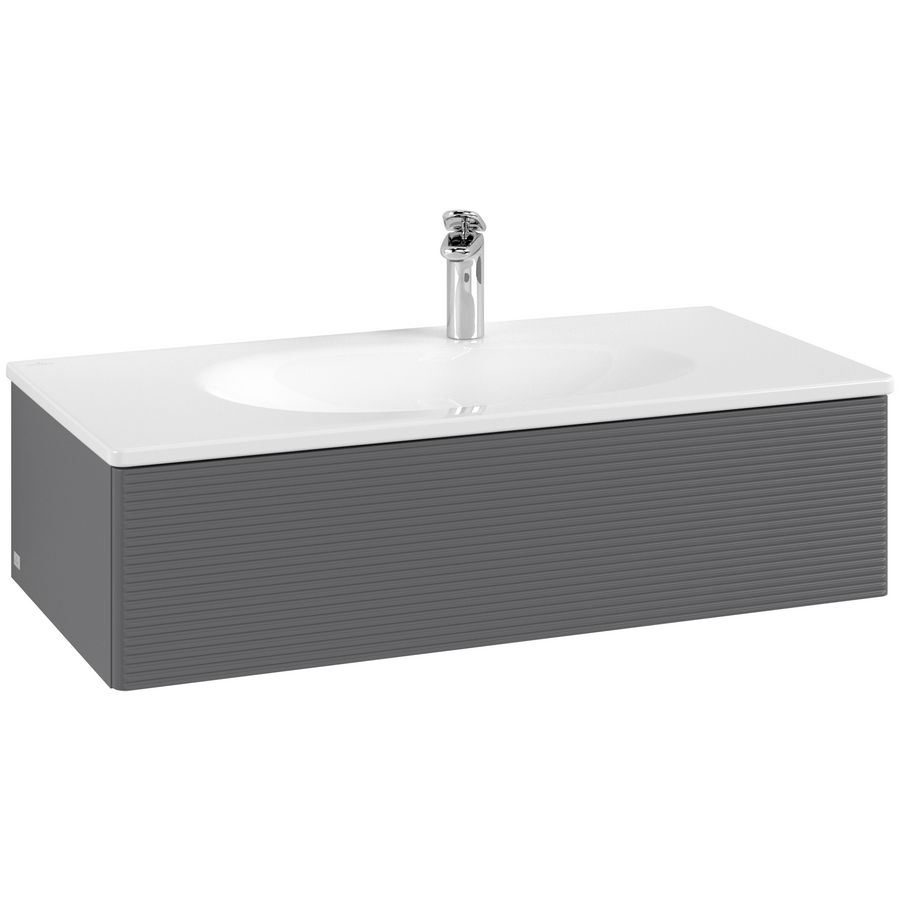 Wastafelonderkast Antao 988x256x493mm Antr. Matt Lacquer L02100GK