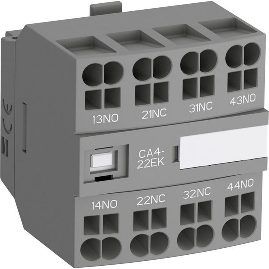 Hulpcontact frontmontage 1NO+3NC contact voor AF09-AF38 push