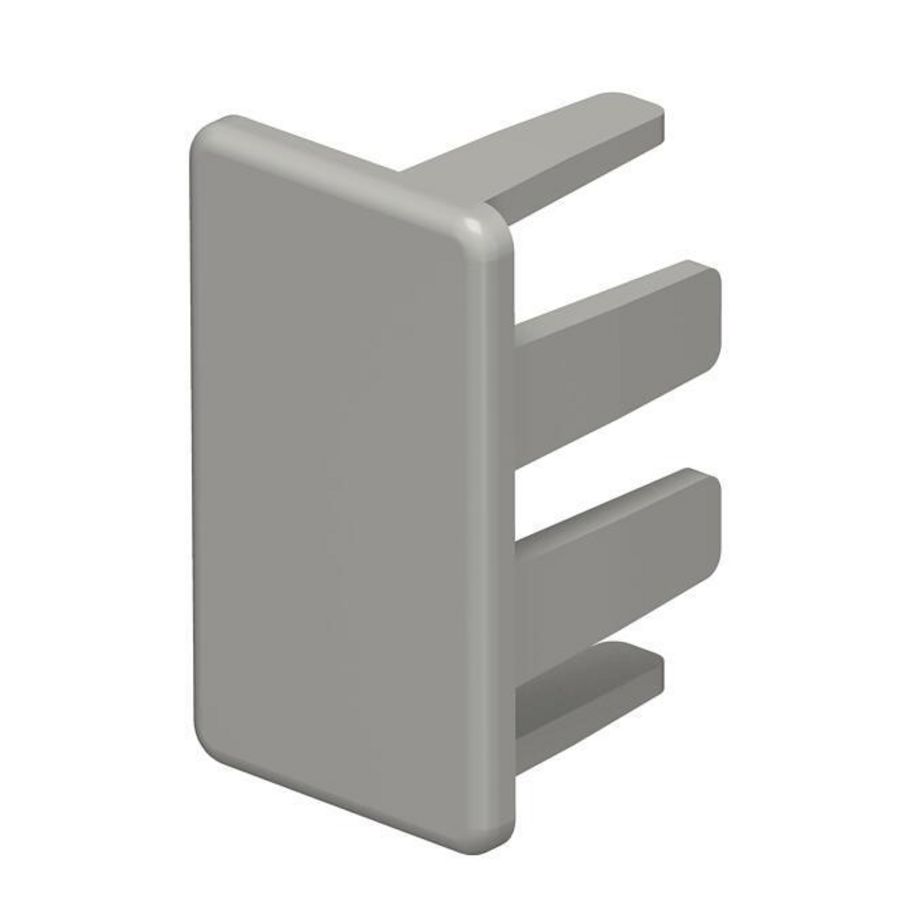 Eindstuk 15x30mm polyvinylchlorid steengrijs VVE=10