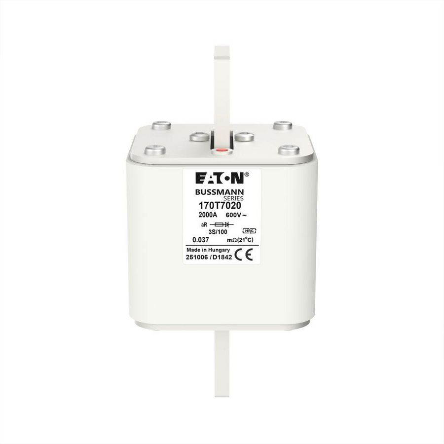 Zekering hoge snelheid 2000A AC 600V size 3 74x74x140mm a