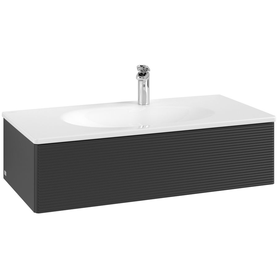 Wastafelonderkast Antao 988x256x493mm Black Matt Lacquer L02100PD
