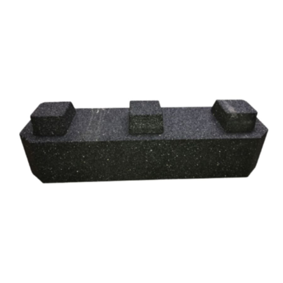 Verhogingsbalk rubber High Block  600x180mm h=120mm tbv opstelbalk