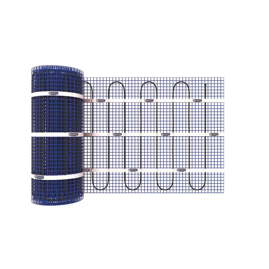 Set elektrische vloerverwarmingsmat 1800W 12M² excl. thermostaat