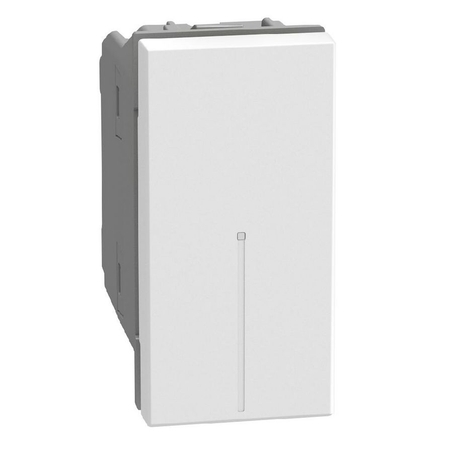 Light Now axiale kruisschakelaar 10AX - 1 module - wit