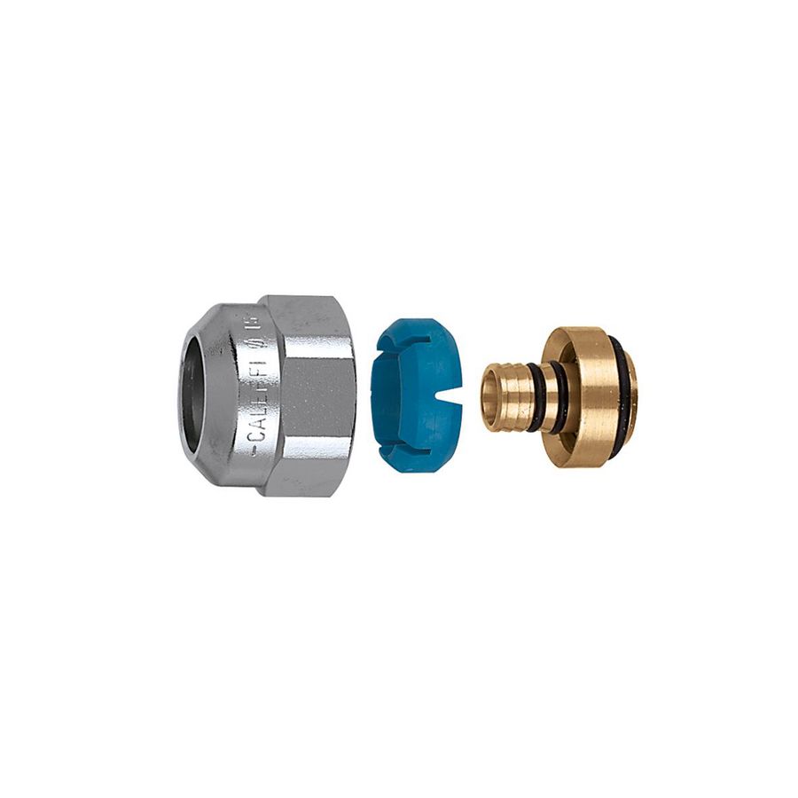 Koppeling Darcal 681 3/4" v. kunststofbuis 15-15,5mm/18-20mm chroom