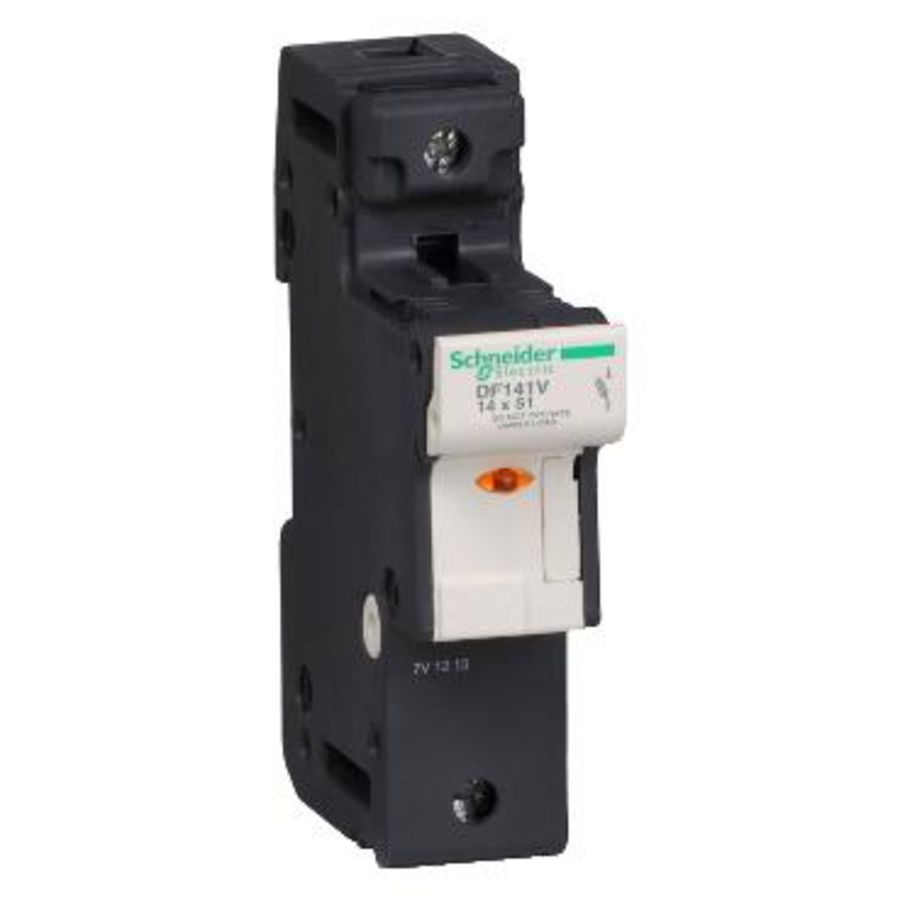 Zekeringhouder+Indicator 1P 50A Zekeringmaat 14x51mm VVE=6