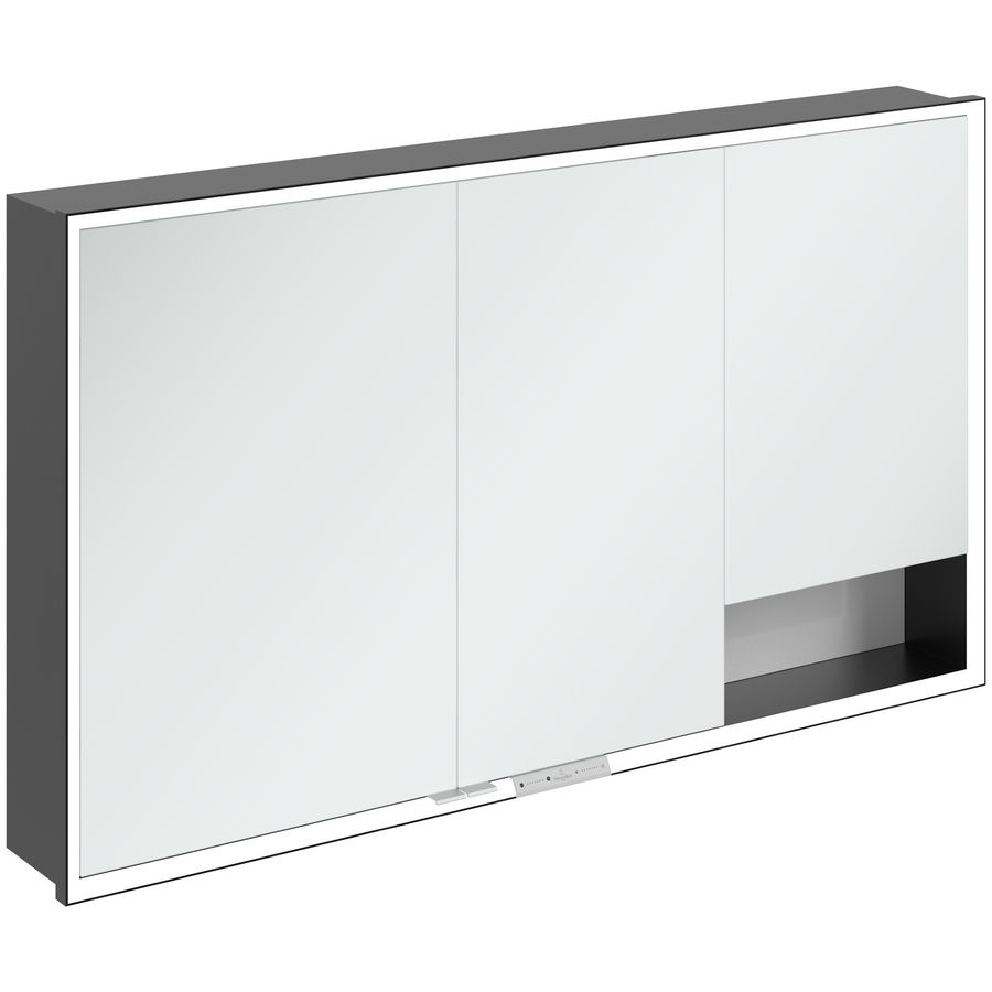 Inbouw-spiegelkast My View+ 1300x750x168mm Brilliant White