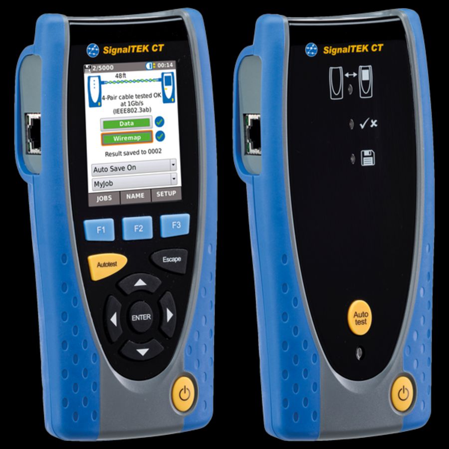 Netwerk kabel tester SignalTEK CT met touchscreen