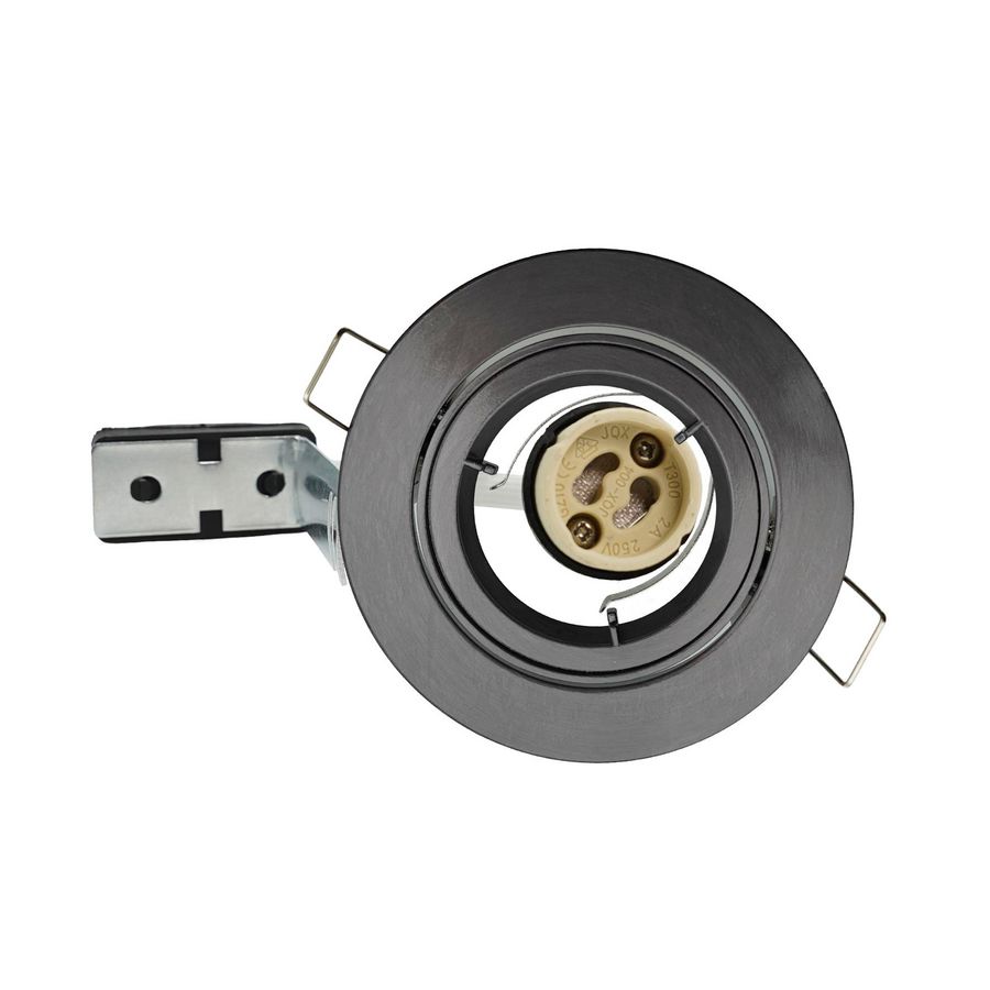 Spot GU10 Set Gun Metal Geborsteld Aluminium Verstelbaar