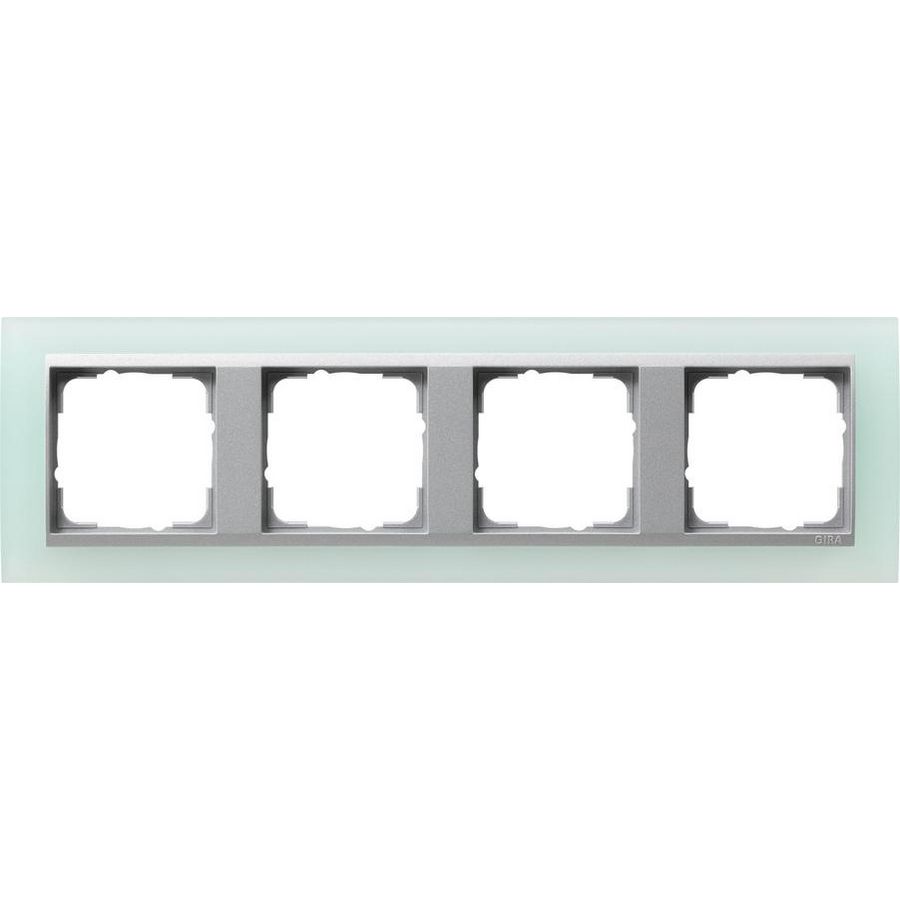 afdekraam 4-v overgangsafdekplaat kl.alum. Gira Event Opaque mint