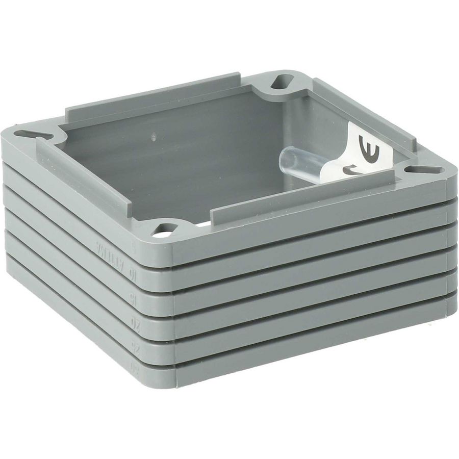 Verhogingsrand centraaldoos vierkante