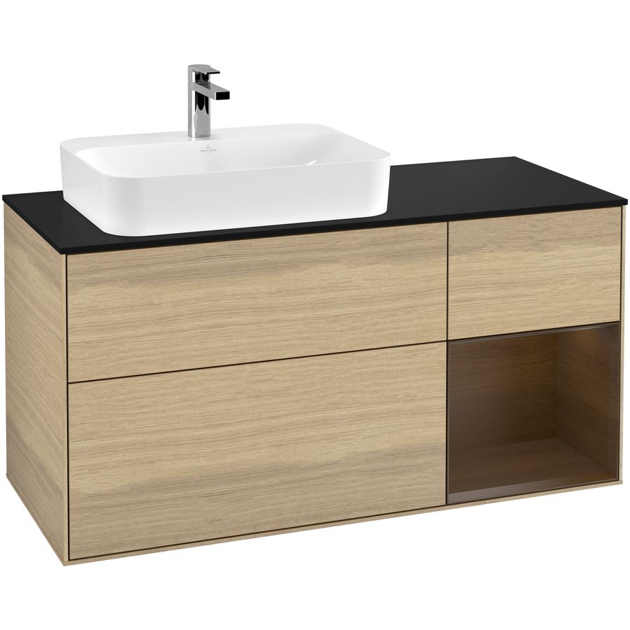 Wastafelonderkast Finion 1200x603x501mm Oak Veneer G402GNPC