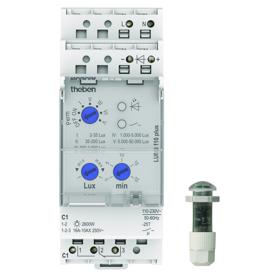 Schemerschakelaar inbouw-lichtsensor 1 kanaal
