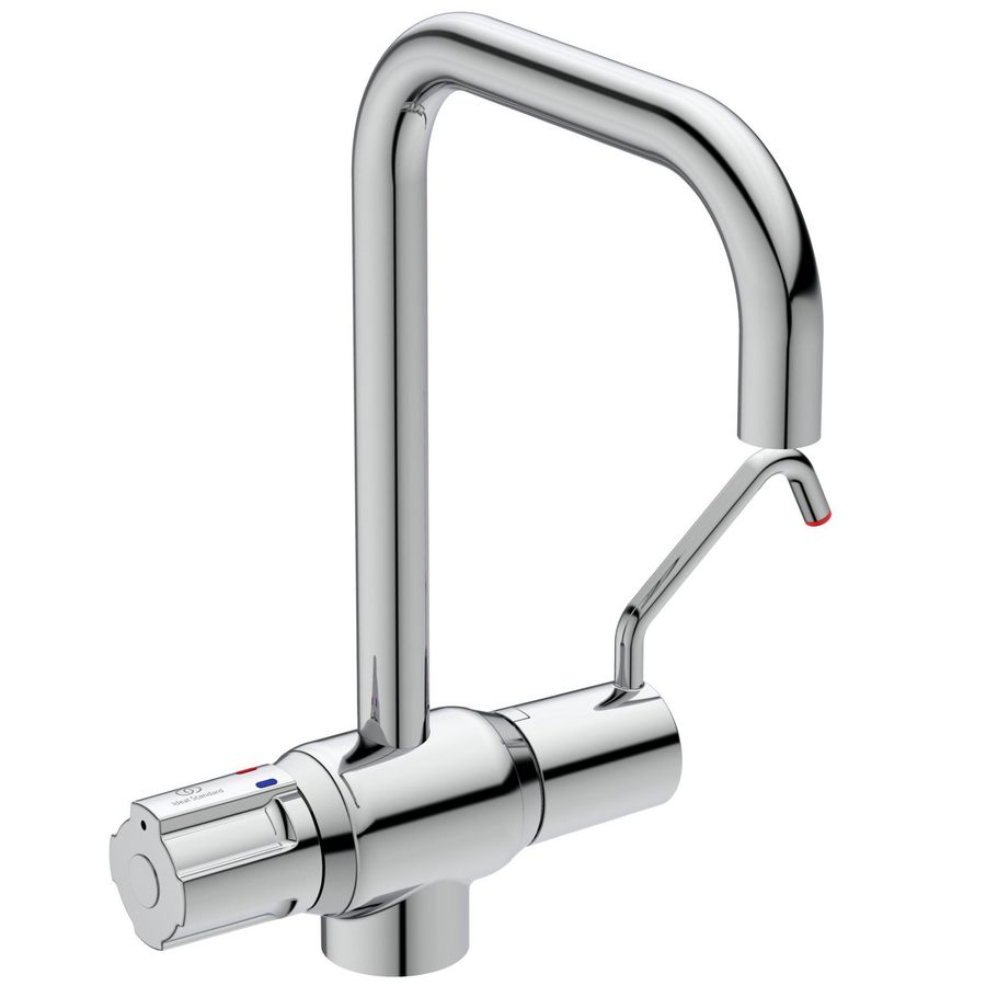 Medical Therm 1-gats keukenthermostaat chroom draaibare uitloop