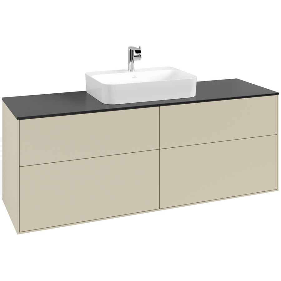 Wastafelonderkast Finion 1600x603x501mm S.Grey Matt Lacquer F44200HJ