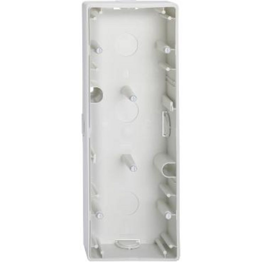 Surface-mounted housing 3-gang polar white M-SMART M1 ARTEC