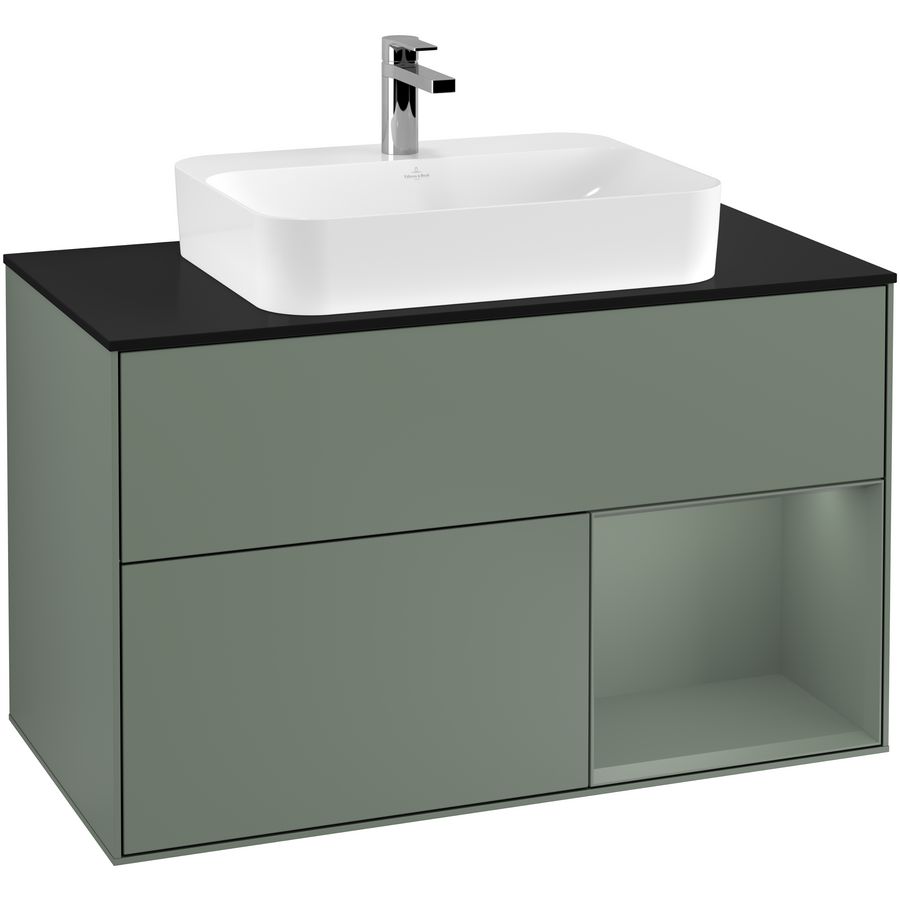 Wastafelonderkast Finion 1000x603x501mm Olive Matt Lacquer G372GMGM