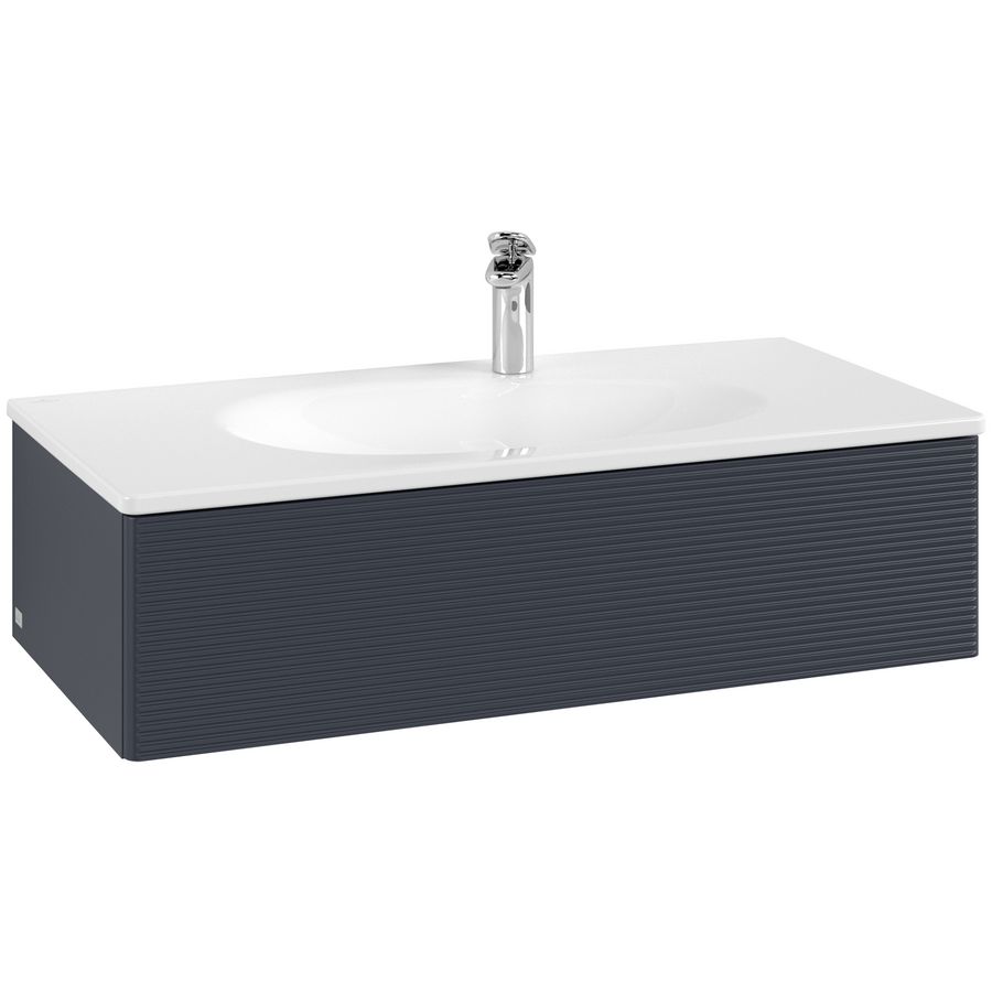 Wastafelonderkast Antao 988x256x493mm Mid.Blue Matt Lacquer L02100HG