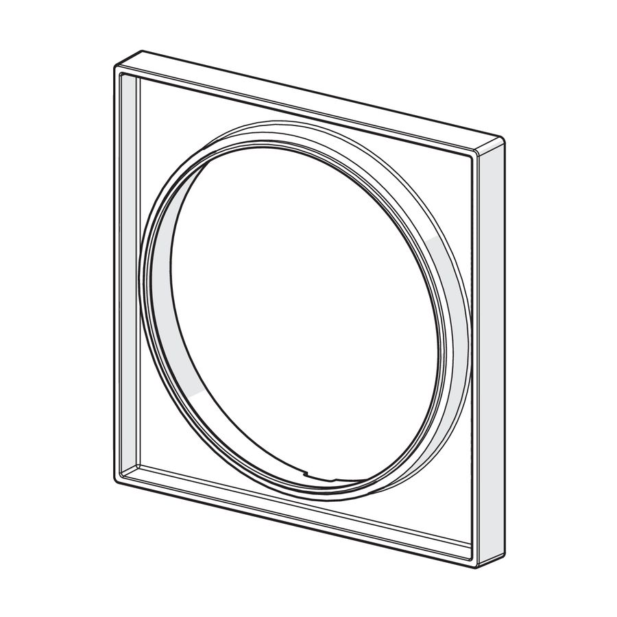 Bluebox rozetverlenging 15mm vierkant 170mm