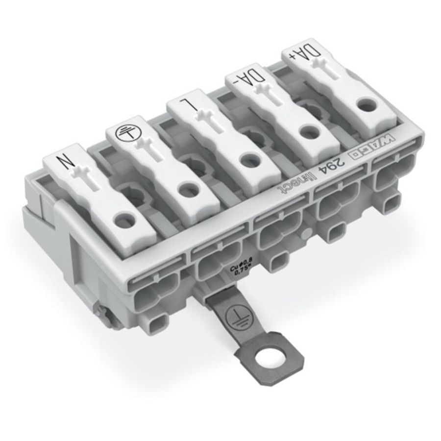 Kroonklem Drukknop extern Linect wit 294-8435 VVE=250