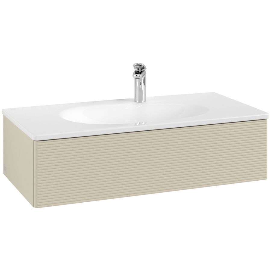 Wastafelonderkast Antao 988x256x493mm S.Grey Matt Lacquer K02100HJ