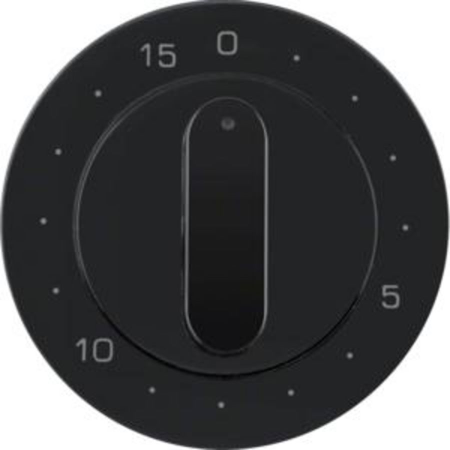 Afdek. mech. tijdschakelklok 15 min berker R.1/R.3/R.8 zwart