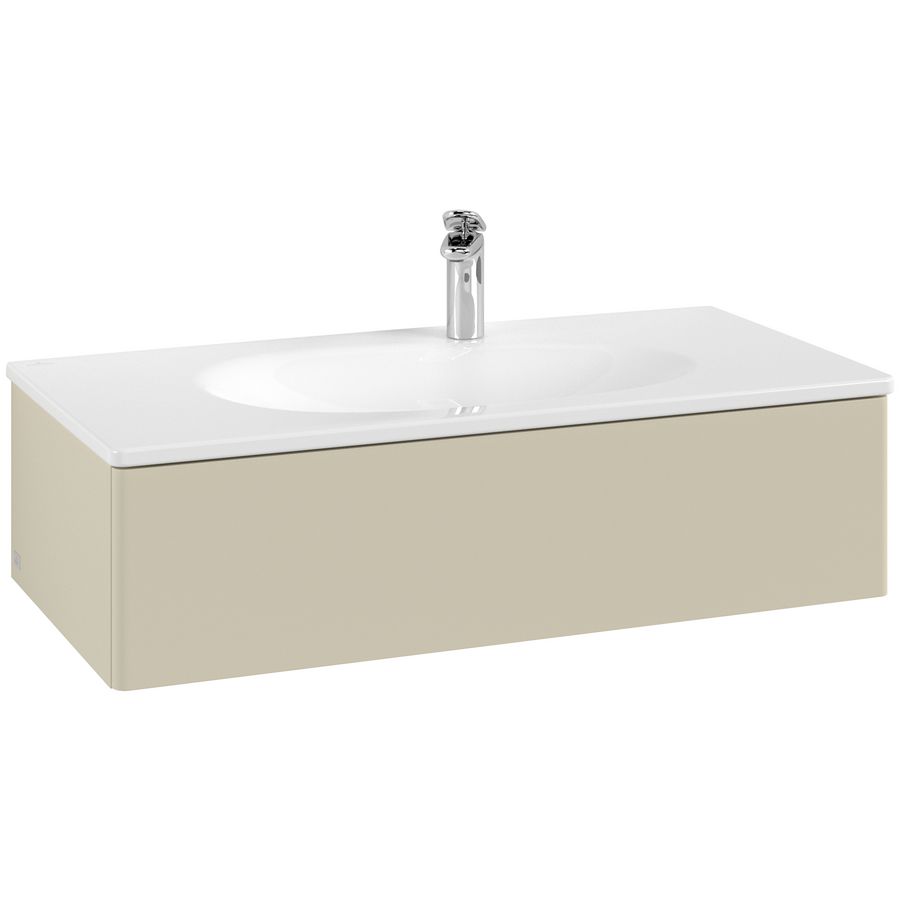 Wastafelonderkast Antao 988x256x493mm S.Grey Matt Lacquer L02000HJ