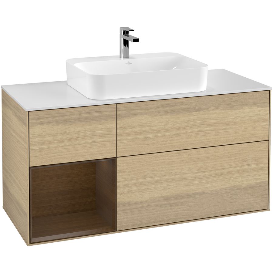 Wastafelonderkast Finion 1200x603x501mm Oak Veneer G411GNPC
