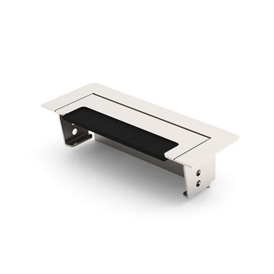 Tegeldoorvoer 55x145mm RVS + borsteldoorvoer