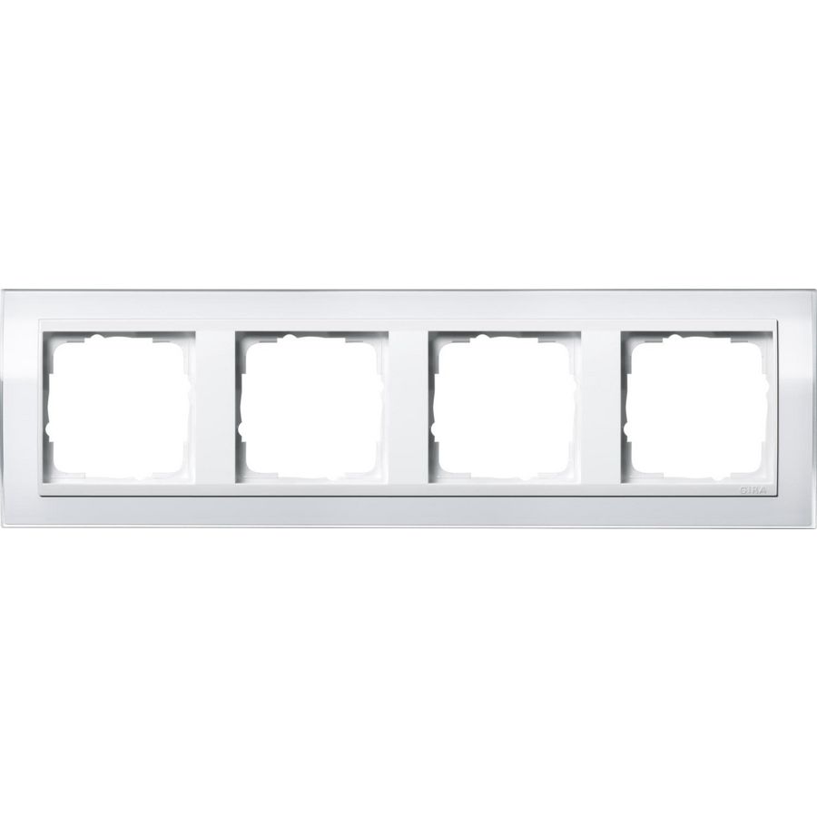 afdekraam 4-v overgangsafdekplaat ZW Gira Event Clear wit