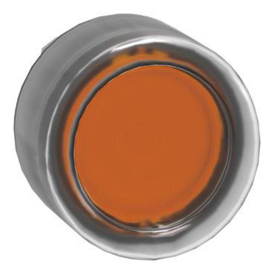 Kop voor verlichte drukknop Ø22mm met kapje Geel