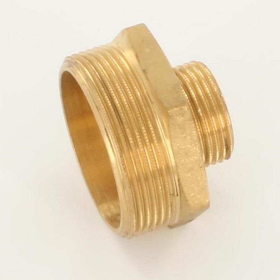 Verloopnippel messing 2" bt.x1" bt.