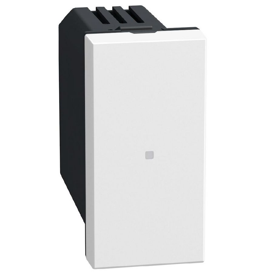 Light Now WN - schakelmodule 16 A 1 module - wit