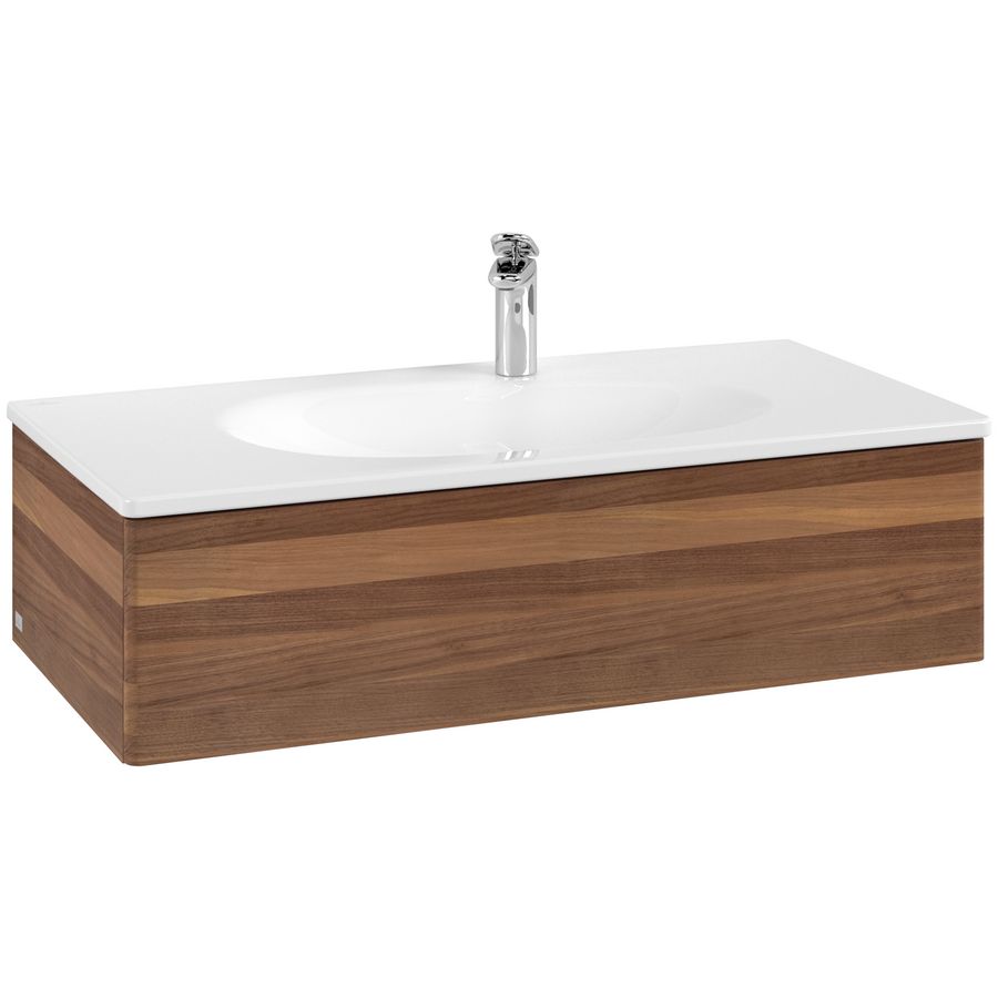 Wastafelonderkast Antao 988x256x493mm Warm Walnut K02000HM