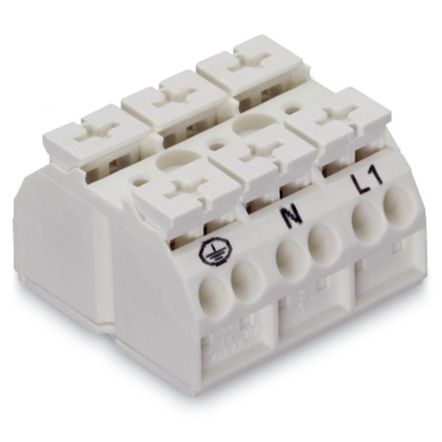 4-draads apparaataansluitklem PE-N-L1 862-1633 VVE=250