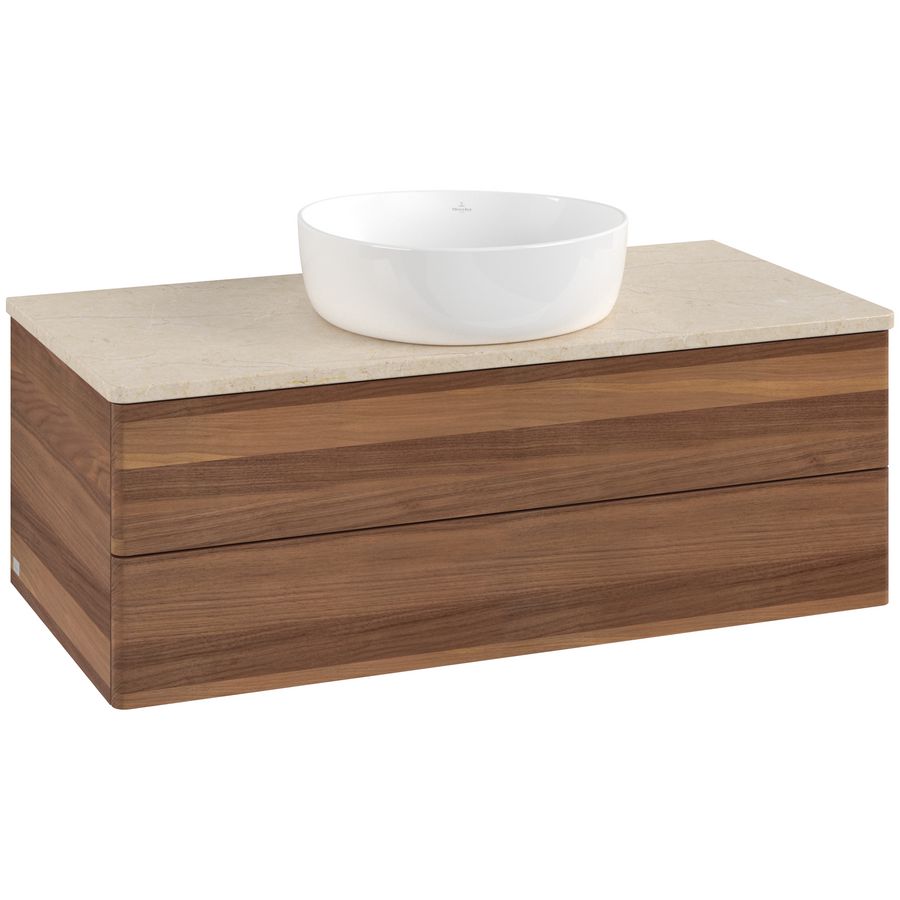 Wastafelonderkast Antao 1000x360x500mm Warm Walnut K20013HM