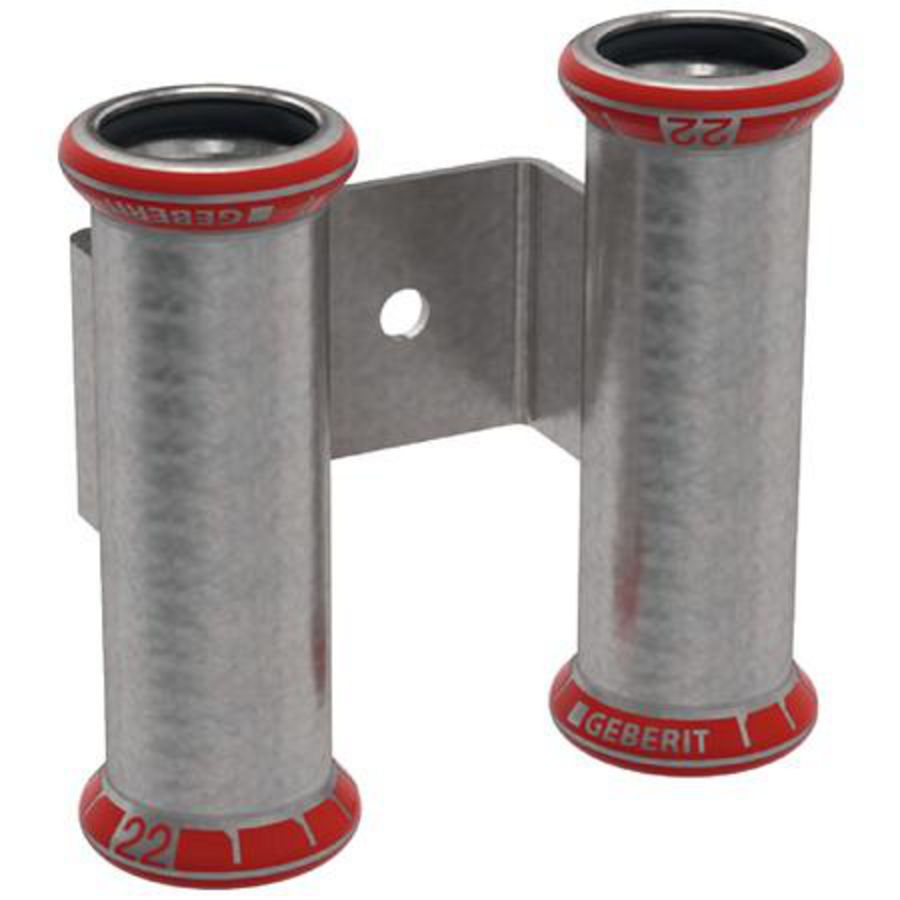 Dubbele perssok op beugel MAPRESS C-STAAL 28mm hoh 60mm