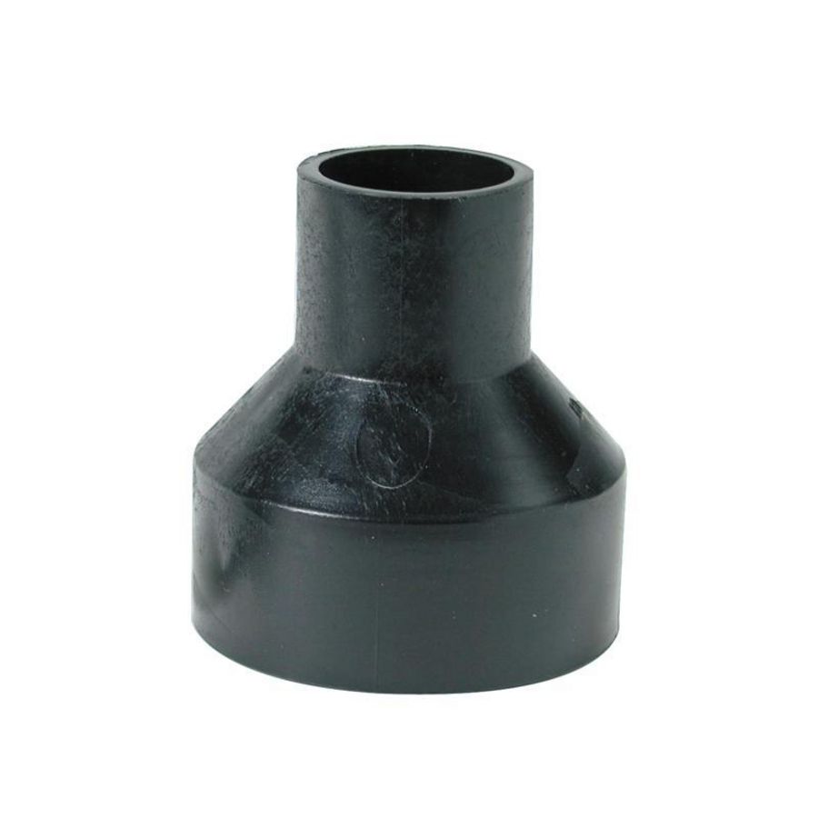 PE concentrisch verloop 56x40mm PN4 zwart