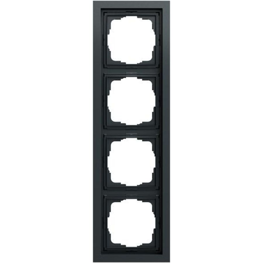 Afdekraam 4-v Gira F200 antracit(gel.)