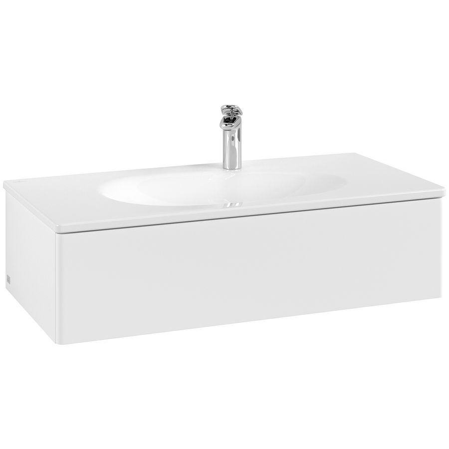 Wastafelonderkast Antao 988x256x493mm White Matt Lacquer L02000MT