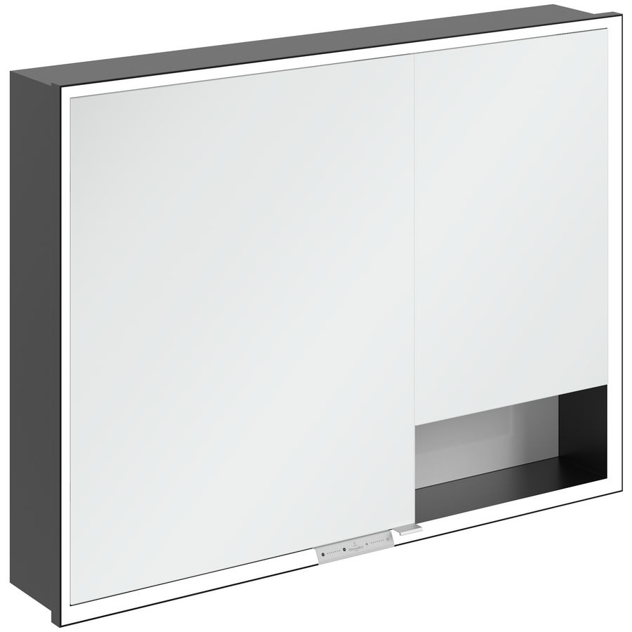 Inbouw-spiegelkast My View+ 1000x750x168mm Brilliant White