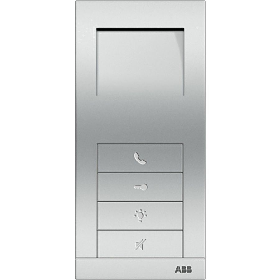 Audio handsfree binnenpost Zilver 4 drukknoppen