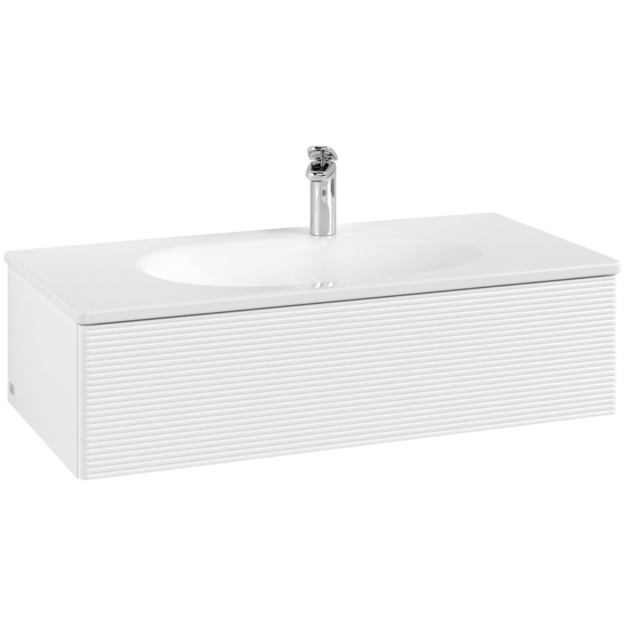 Wastafelonderkast Antao 988x256x493mm White Matt Lacquer L02100MT