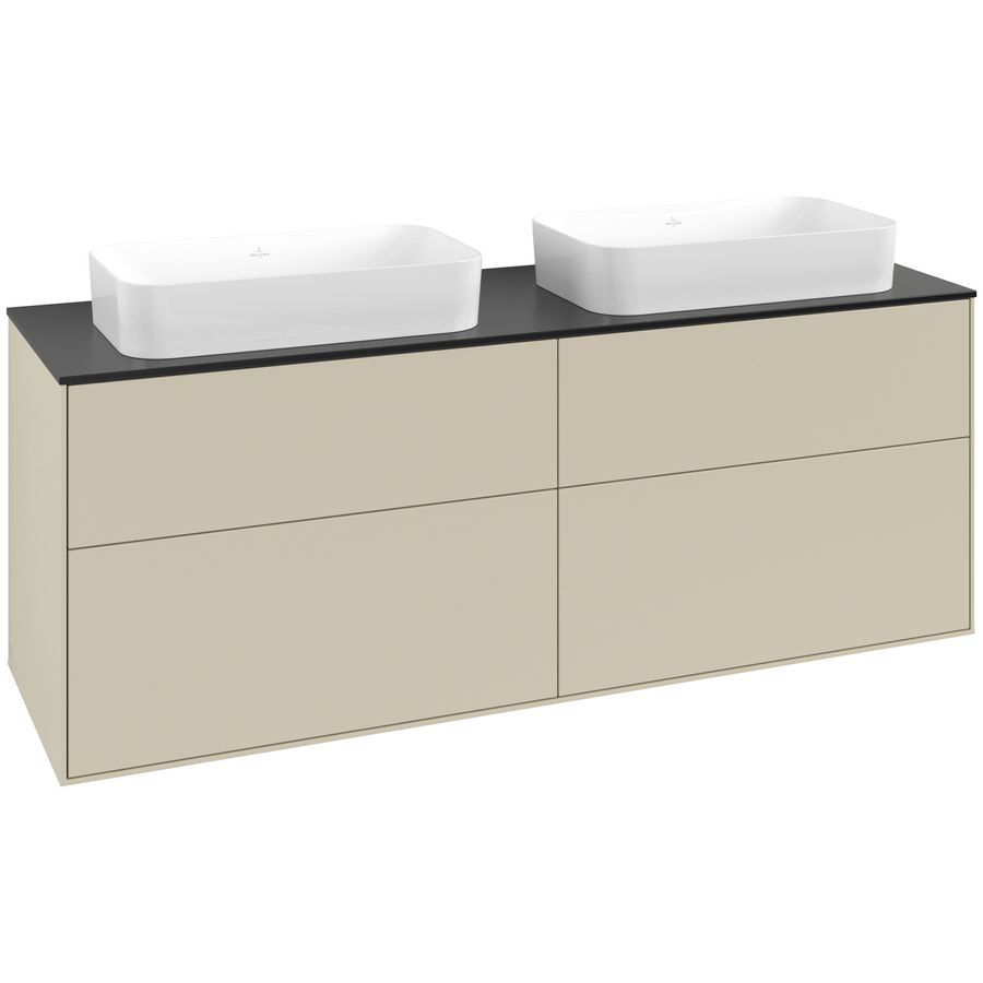Wastafelonderkast Finion 1600x603x501mm S.Grey Matt Lacquer F72200HJ